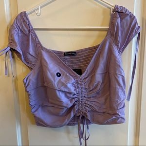 Purple Abercrombie Crop Top